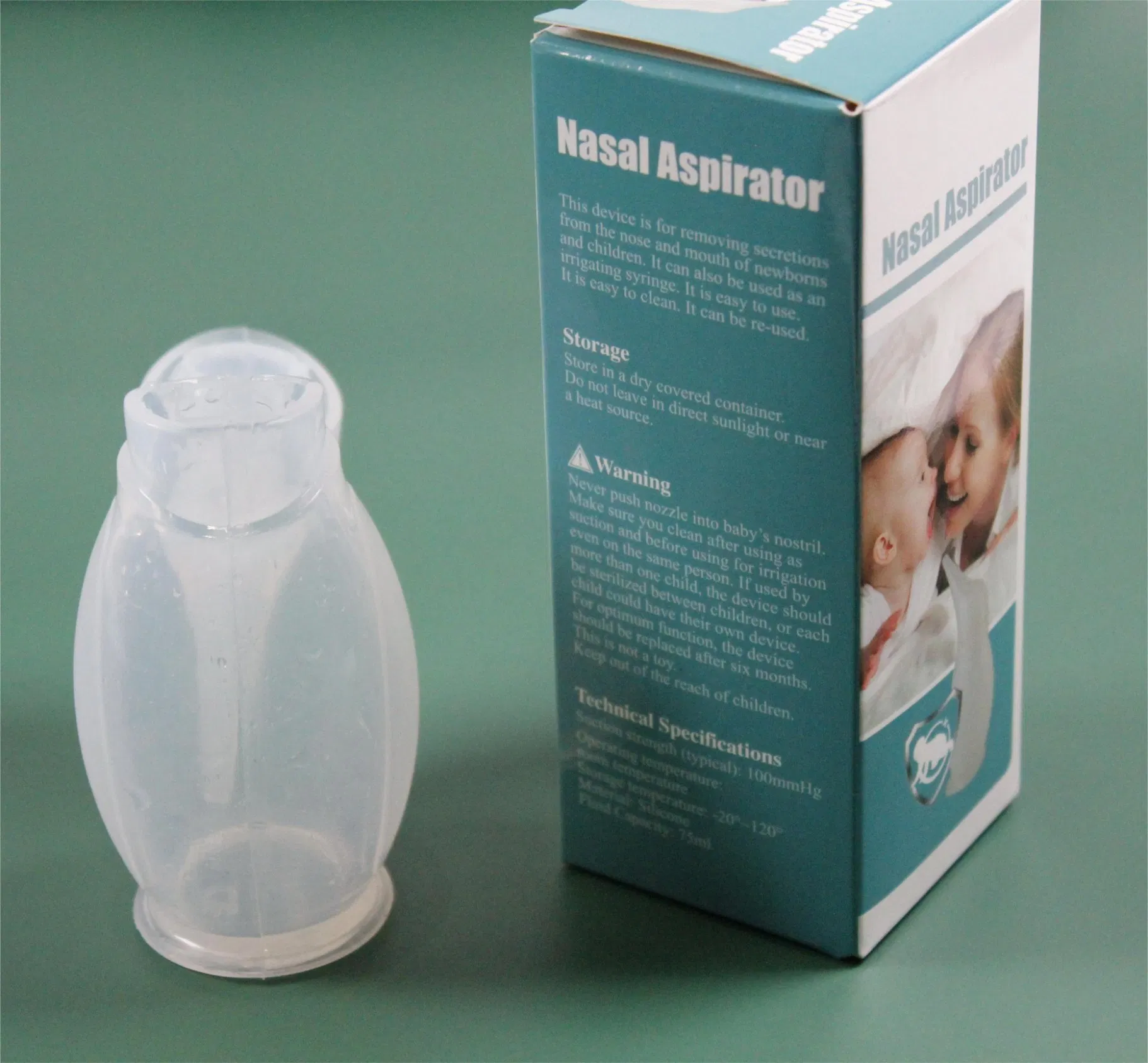Customize Soft Silicone Baby Care Product Nasal Aspirator Nose Cleaner Tool Kid for Cleaning