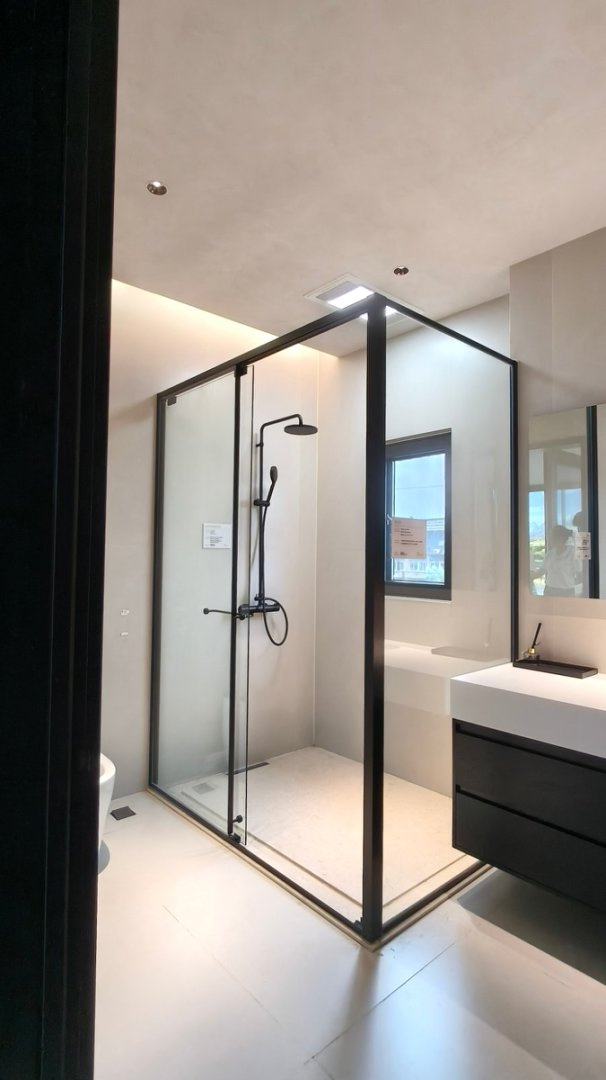 Security Privacy Protecting Bathroom Use Shower Partition Frosted Glass Door From Factory