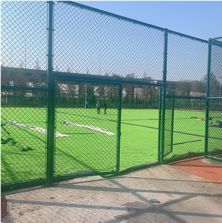 Soccer Filed Net Powder Coated Black Chain Link Fencing