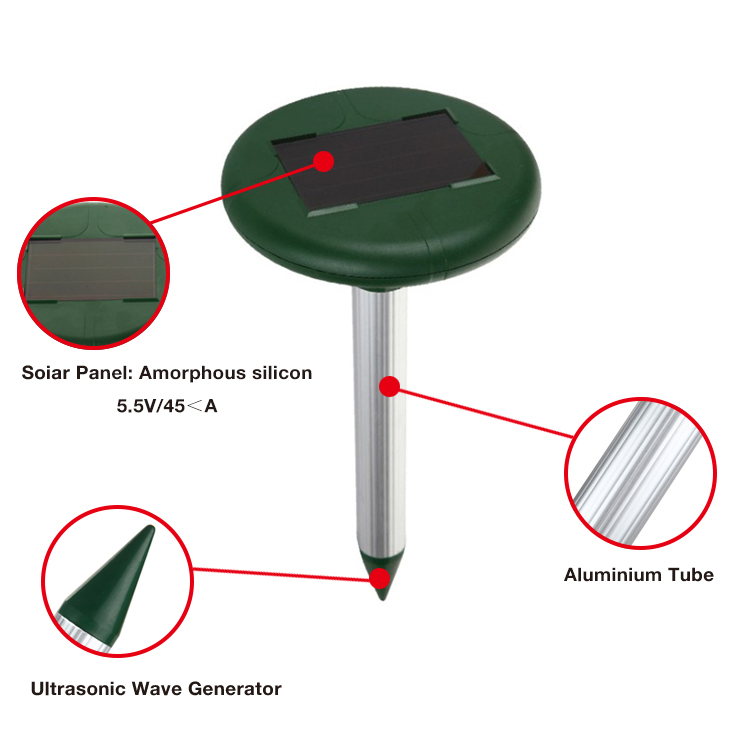 Solar Energy Animal Expeller Ultrasonic Pest Repeller Pest Control