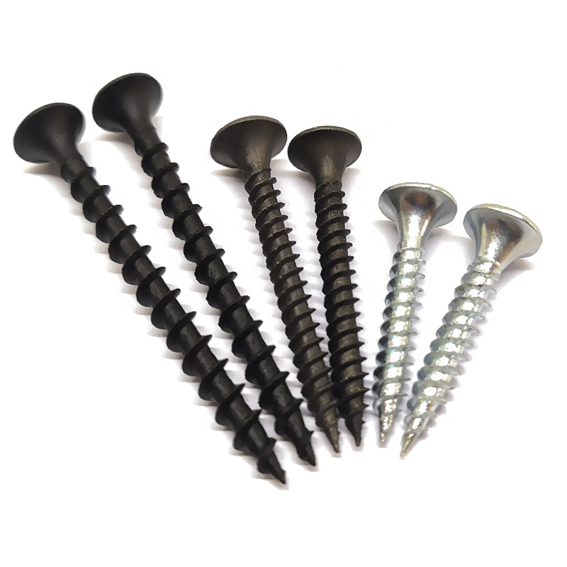 Metal C1022A Heat Treatment Flat Head Phosphated Sharp Point Drywall Screw