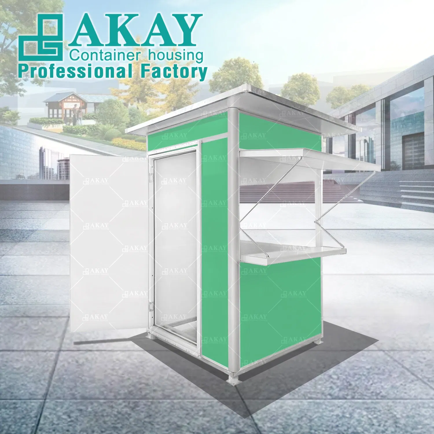 High Quality Security Cabin Design House Sentry Box, Guard Box Room for Hotel