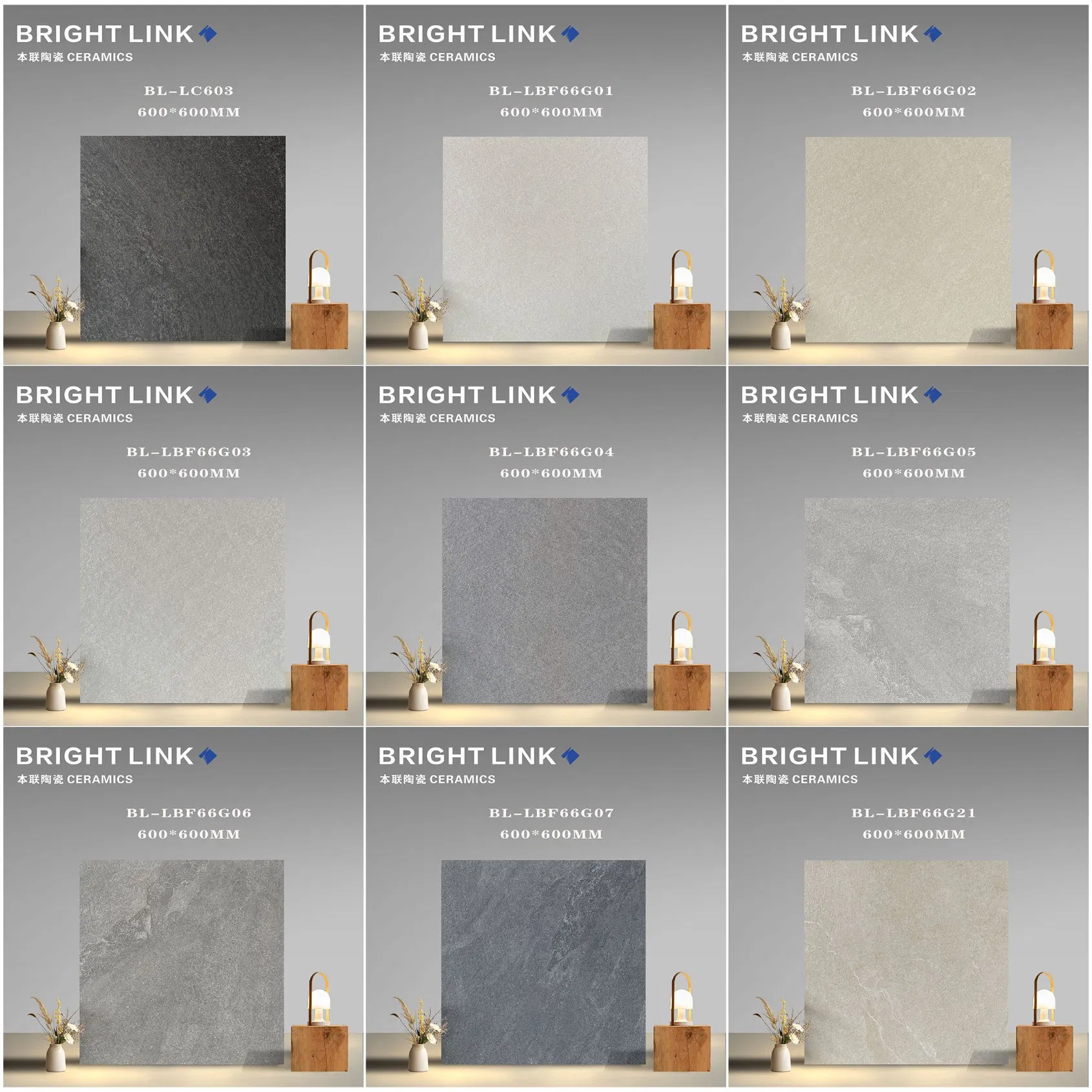 Promotion Style 600*600mm Antique Excellent Rustic Matte Porcelain Non-Slip Tile