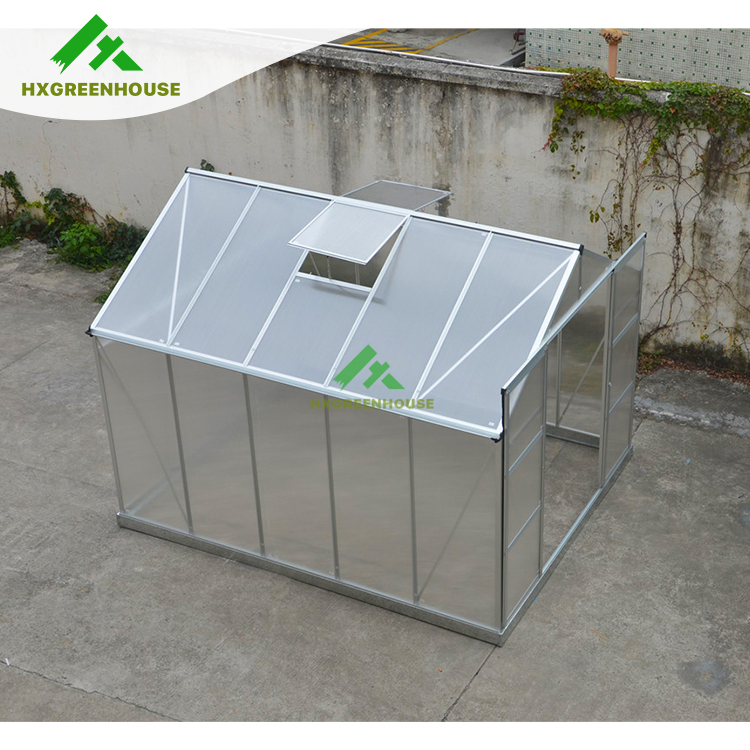 Singlespan Poly Carbonate Staging Backyard Modern Conservatory