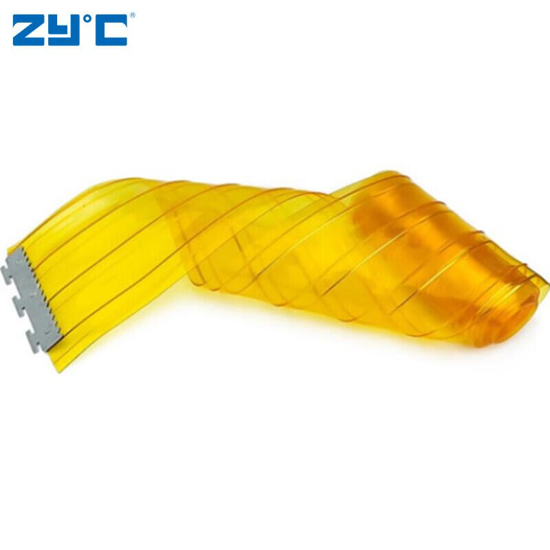 high Medium Temperature Cold Storage Room Flexible Transparent Plastic Strip Yellow PVC Door Curtain