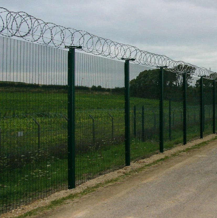 358 High Security Anti Climb Fence Welded Wire Mesh Steel Fence Panel
