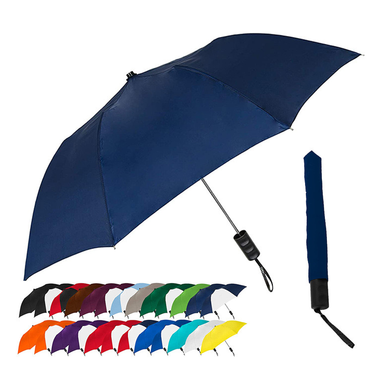 2 Folding Compact Rain Umbrella Adversting Manual/Automatic Folding Umbrella with UV Coating