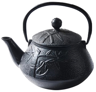 Чайник из чугуна 500 мл с эмалью, стильный