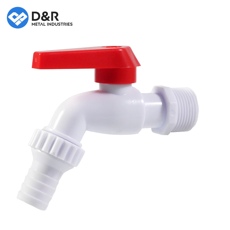 D&R Quality Plastic PVC 1/2 3/4 Water Faucet Kitchen Garden Tap Bibcock for Bathroom