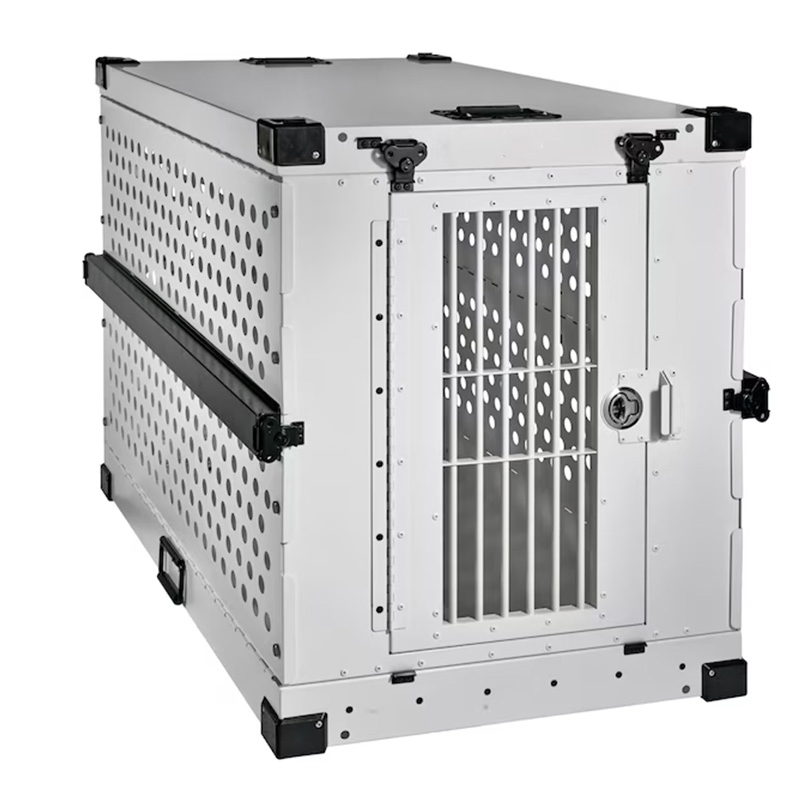 Folding Collapsible Metal Stationery Kennel Cage Dog Crate