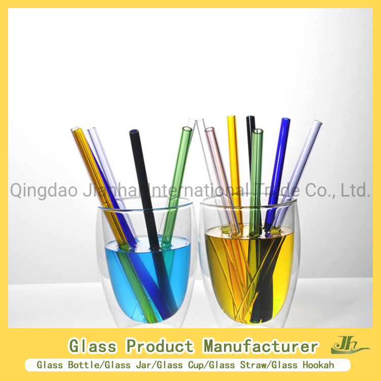 200*10mm 200*8mm 200*6mm 215*6mm Tea, Milk, Water, Coffee, Juice, Beverage Drinking Straight Bent Beverage Curved Glass Straw Supplier