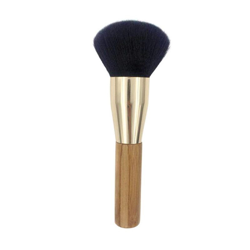 OEM Design High Quality Wooden Handle Powder Brush with Soft Synthetic Hair