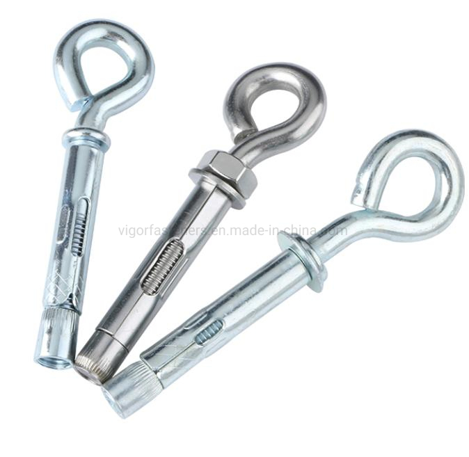 Carbon Steel Zinc Plated Eye Bolt Sleeve Anchor for Wall Concrete Expansion Screws