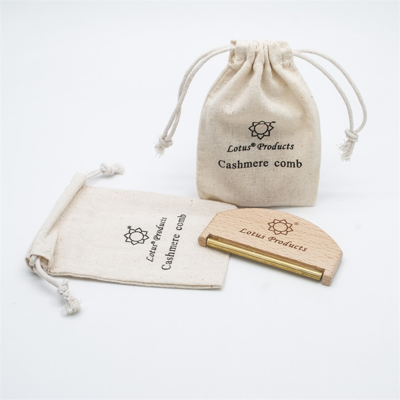 Free Shipping Fine Golden Teeth Wooden Cashmere Comb