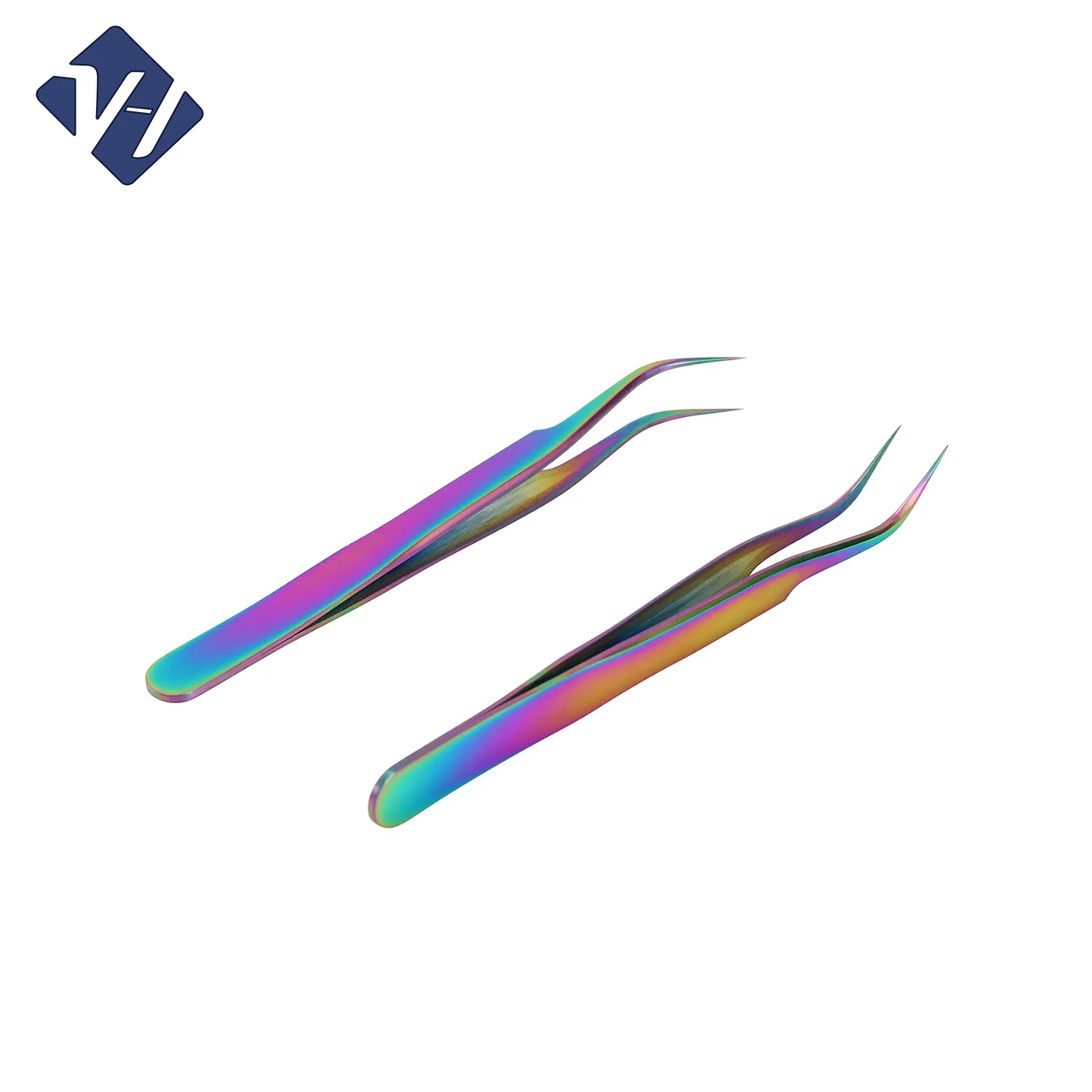 Wholesale Stainless Steel Lash Extension Tweezers Slim Fiber Tip Lashes Tweezers