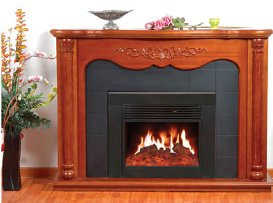 Electrical Fireplace/Fireplace Mantel (MF-BO) with Remote Control