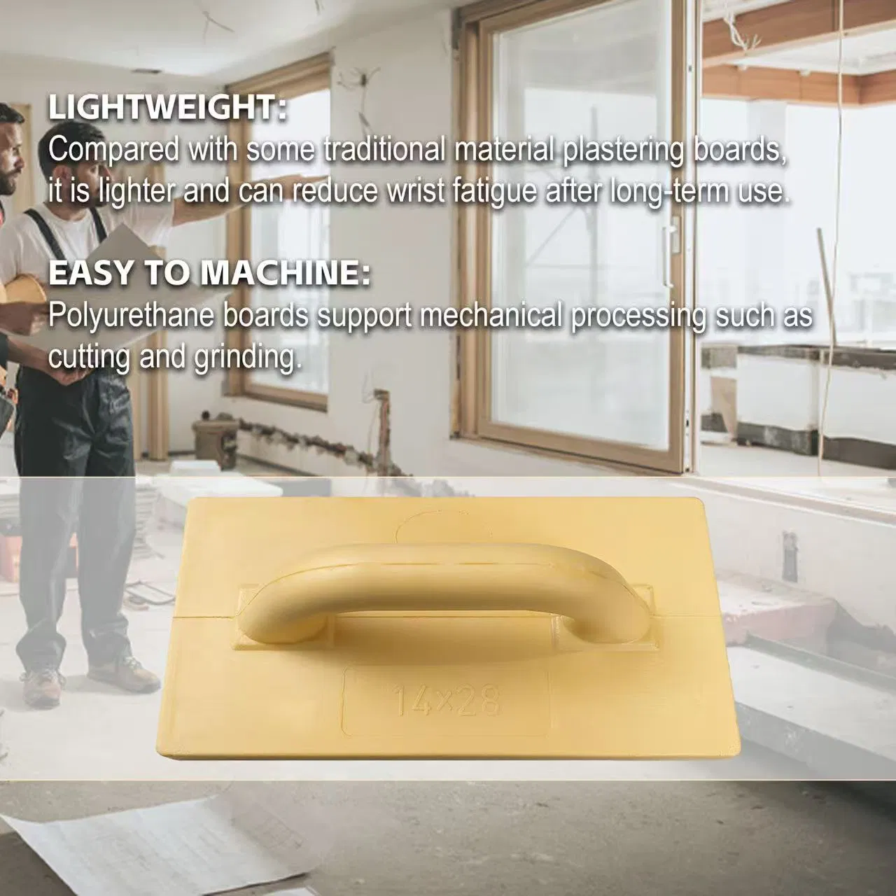 Professional One-Piece PU Trowel - Durable & Easy-Clean