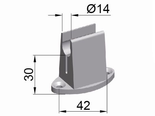 PVC Side Clip Aluminium Slat End Cap