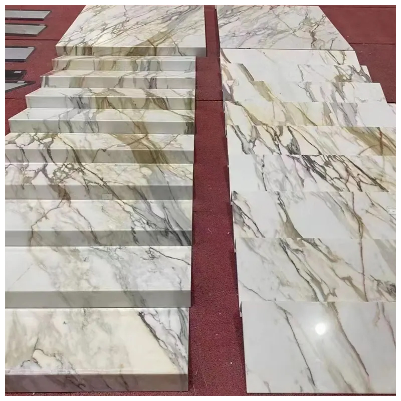 Luxury Calacatta Oro Marble Stair Suitcase