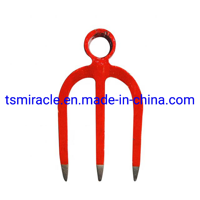 Hardened Agricultural Three-Pronged Fork Hoe Rake Solid Wood Long Handle Farm Tools Gardening Fork