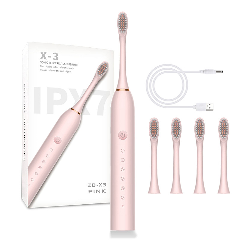 Electric Toothbrush Adult Soft Hair Household Rechargeable Waterproof Toothbrush Travel Box