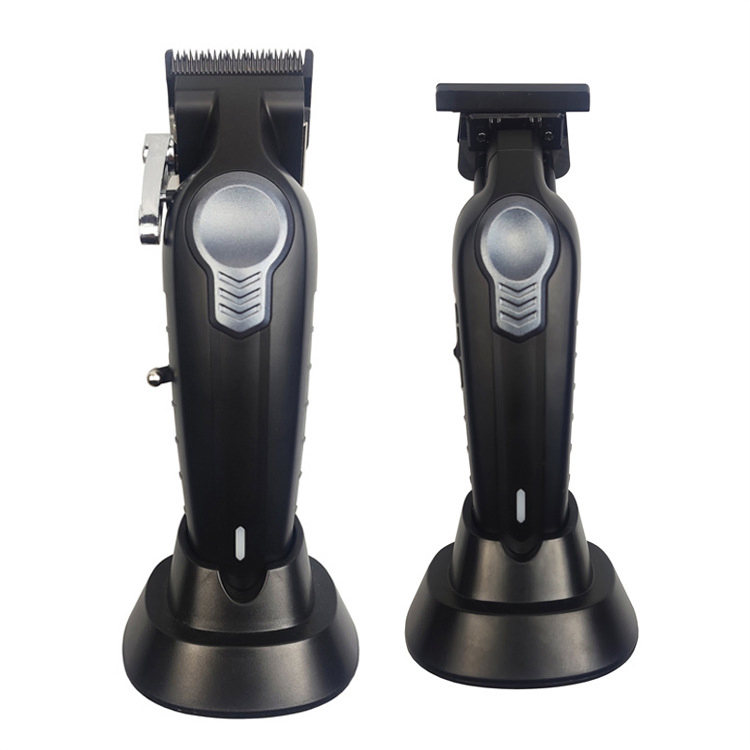 New Hair Trimmer Dlc Blade Oil Head Salon Trimmer Rechargeable Hair Clippers with Charging Base Men's Hair Cutting Machine
