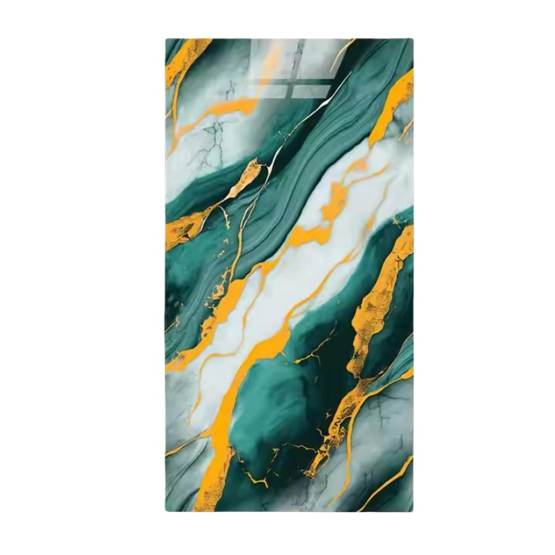 Wallpaper Marble Pattern Waterproof 3D Wall Paper for Kitchen Bathroom