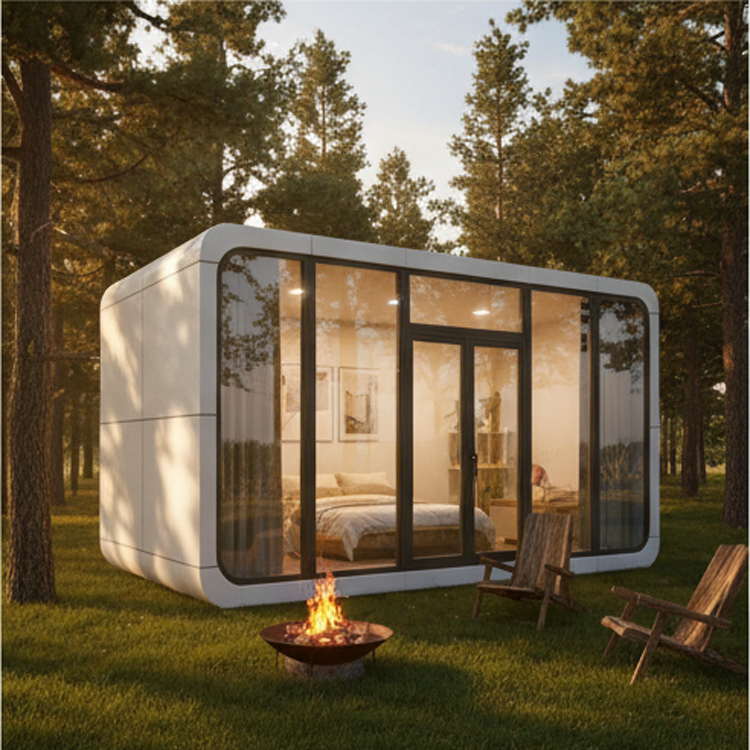 Factory Mobile Homes Housing Price Prefab Mobile Tiny Smart Modern House Garden Pod Space Capsule /Aluminum Outdoor Modular Capsule with Furniture Housing Price