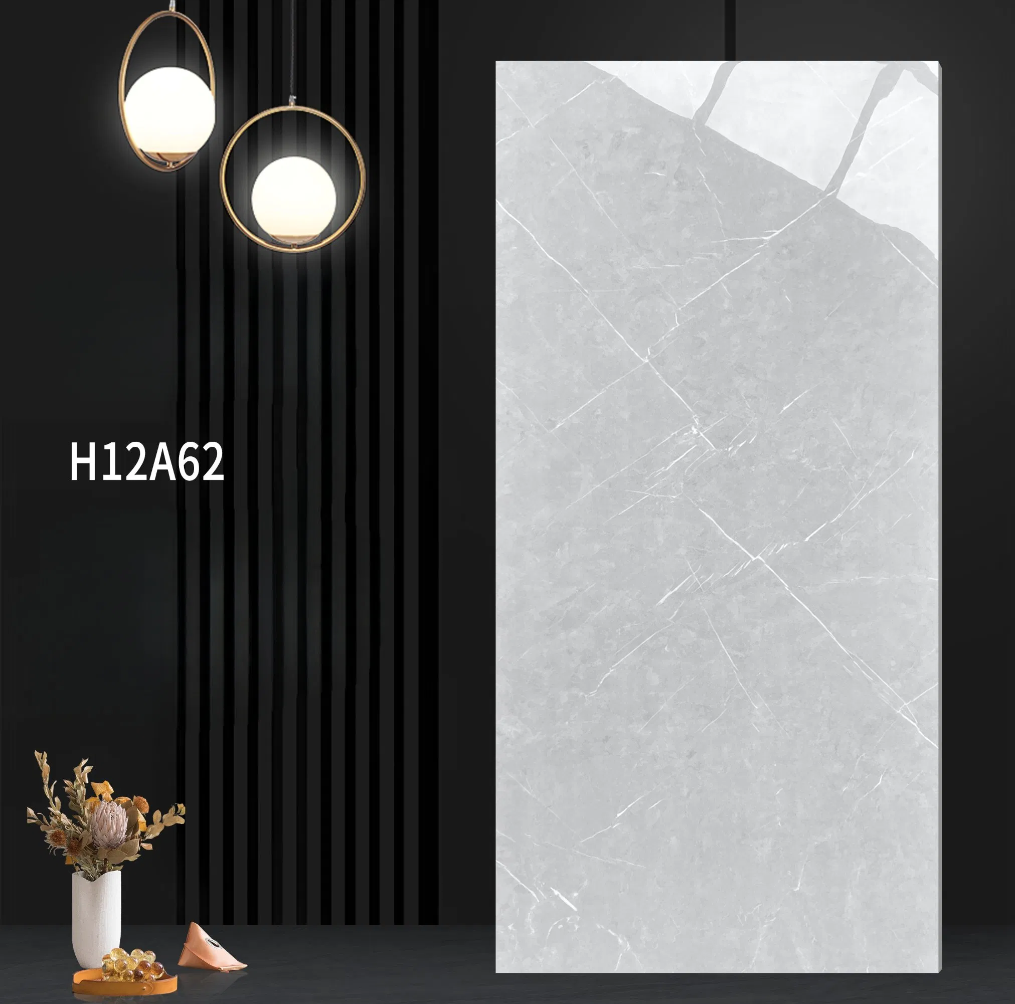 Grey Marble Porcelain Tiles 600*600mm Flooring Wall Tiles Promotion Anti-Slip for Landing