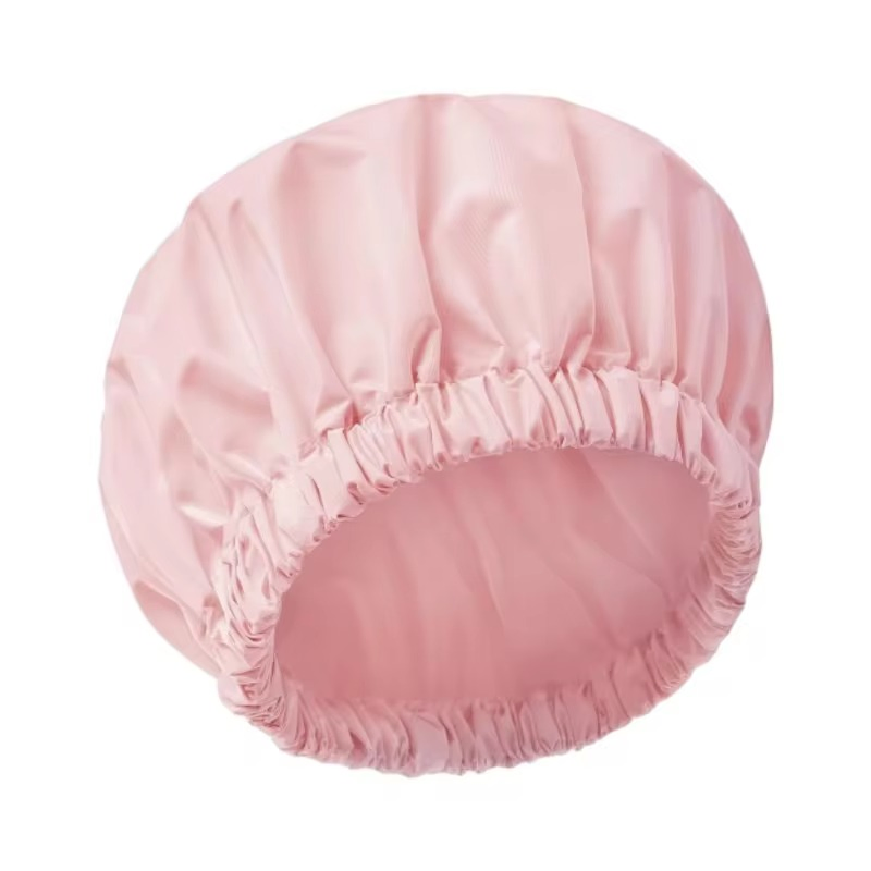 Promotional Spot Supply Reusable Washable Elastic Waterproof Shower Caps