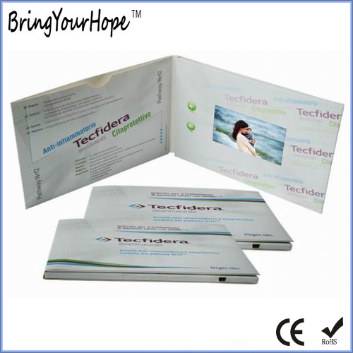 7 Inch Greeting Card Video Photo Player Video Brochure