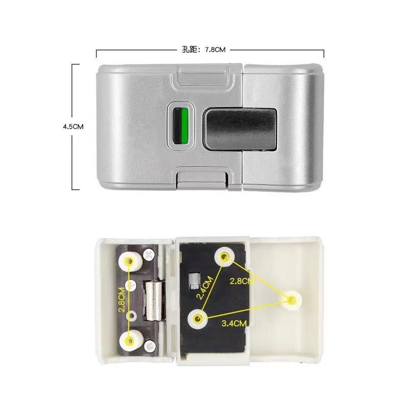 Cabinet Toolbox Safe Luggage Combination Lock Sliding Draw Handle and Lock