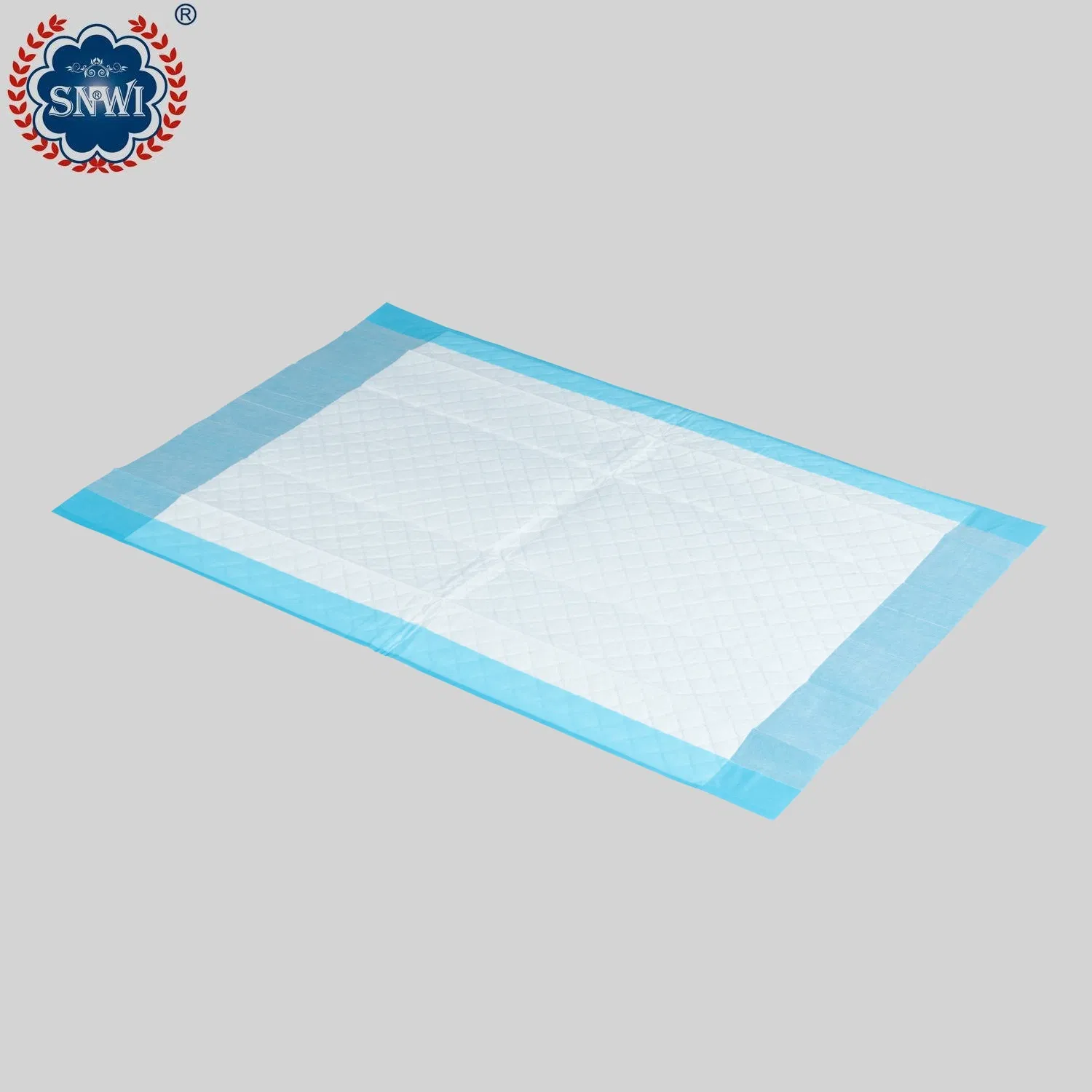 Factory Wholesale 45X 60cm Blue Paper Disposable Absorbent Hygiene Sheet Incontinence Bed Nursing Under Pad