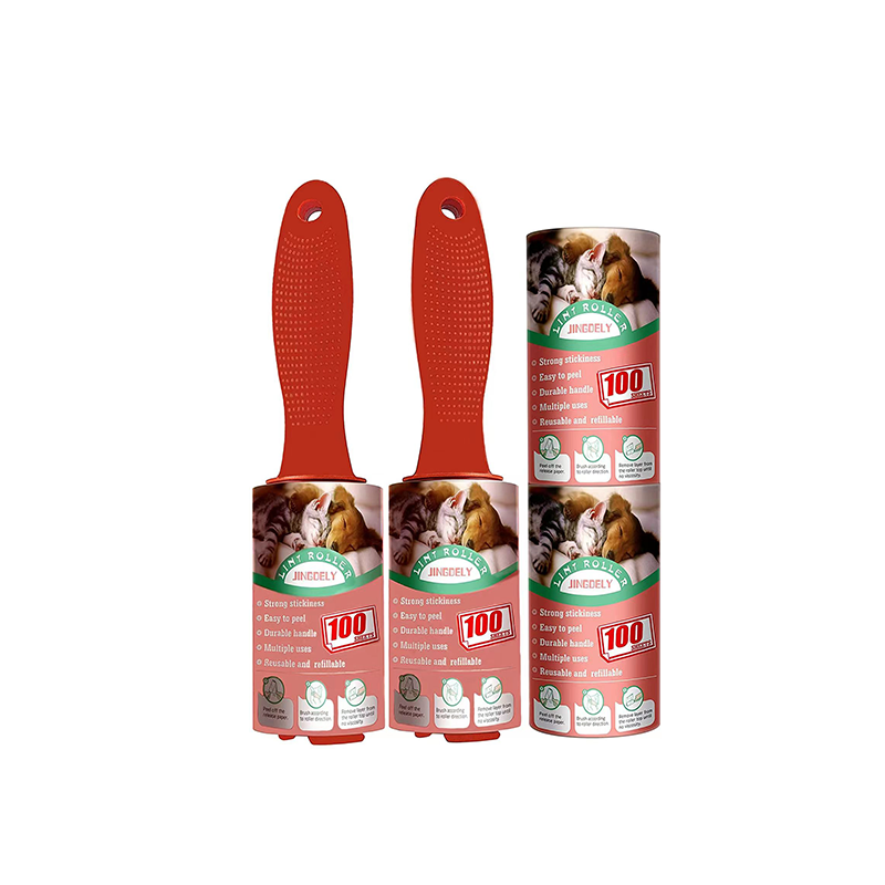 Custom Size 30 60 90 100 105 Sheets Adhesive Sticky Paper Cleaning Pet Cat Dog Hair Remover Clothes Lint Roller with Refill