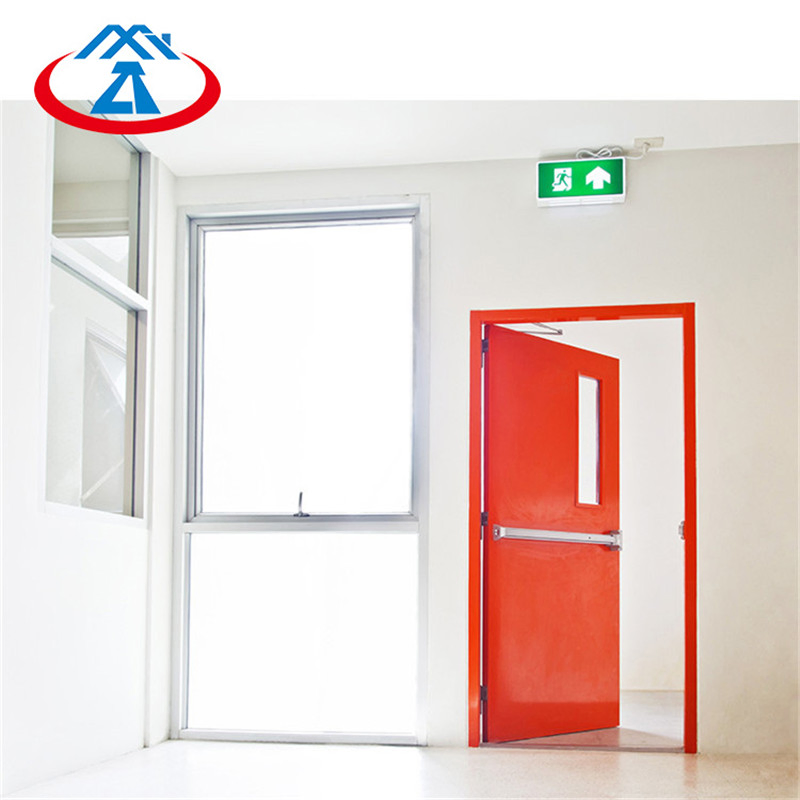 Двустворчатая противопожарная дверь стальная усиленная