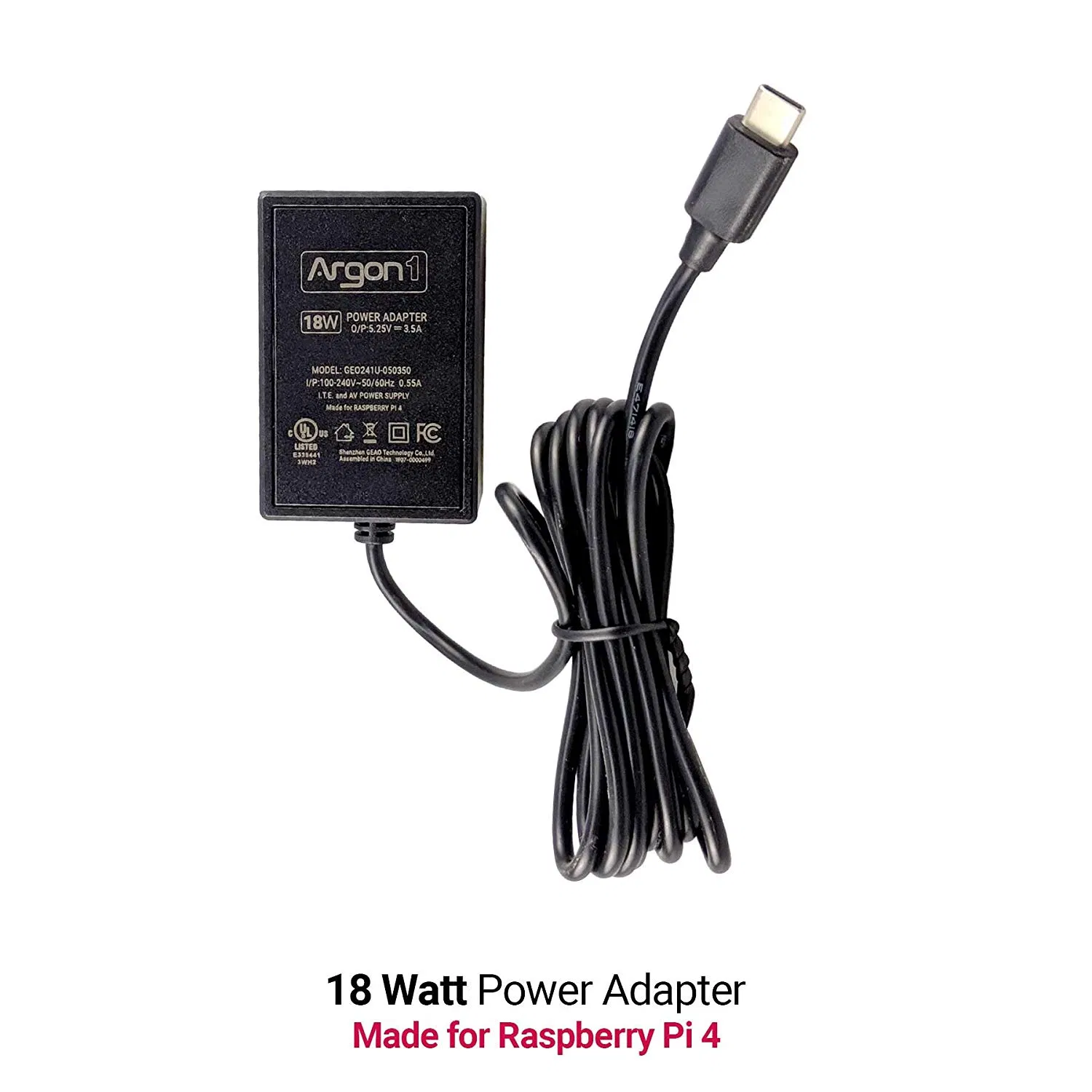 Raspberry Pi 4 USB Type C Cable