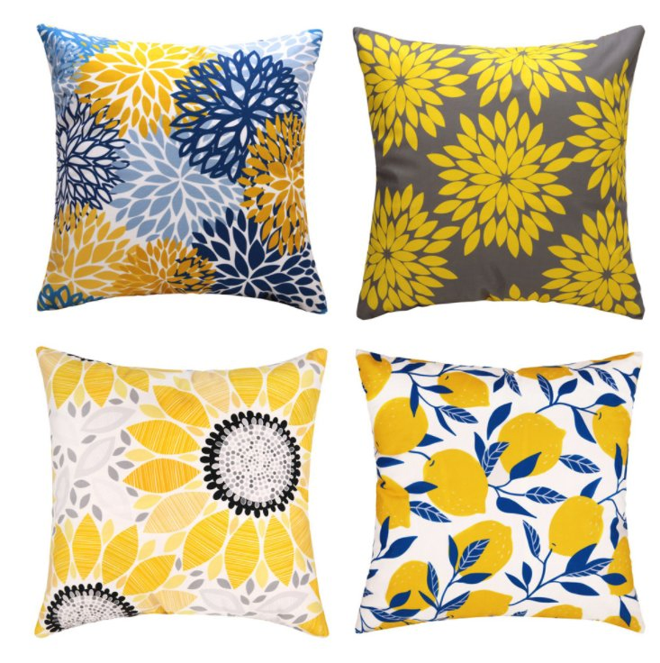 High Quality Flower Printing Cushion Cover