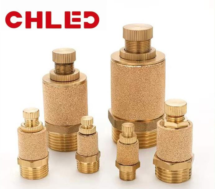 Пневматический глушитель SLL, медный, с фильтром