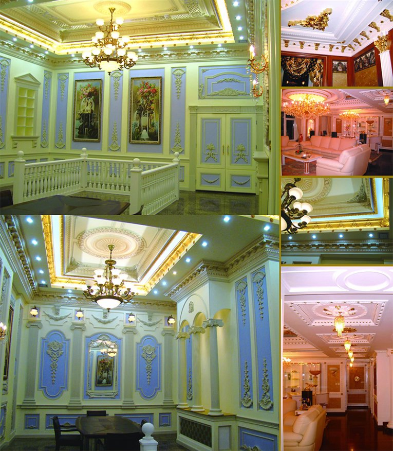 China Manufacturer Decorative PU Foam Cornice Moulding