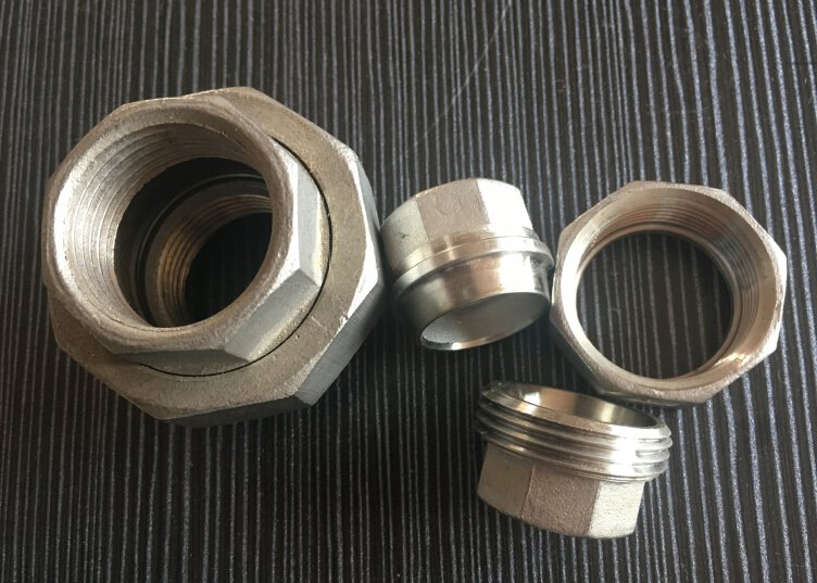 Stainless Steel Female Male Thread Hexagonal Hex Union