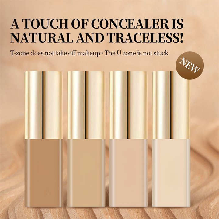 4-Color Concealer Natural Skin Tone Brightening Complexion Waterproof Cream Liquid Concealer