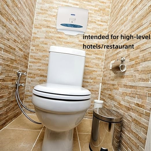 16GSM Hangable Paper Toilet Seat Covers-100% Virgin Paper Flushable& Disposable Half-Fold 1/2 Fold Toilet Seat Cover for Dispensers-1 Pack of 125 Sheets--Cmj