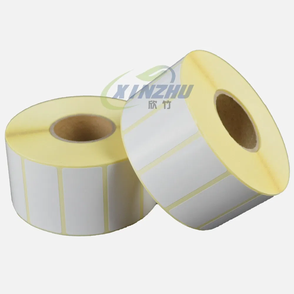 Custom 60mmx40mm Direct Thermal Sticker Waterproof Barcode Label Thermal Label Sticker