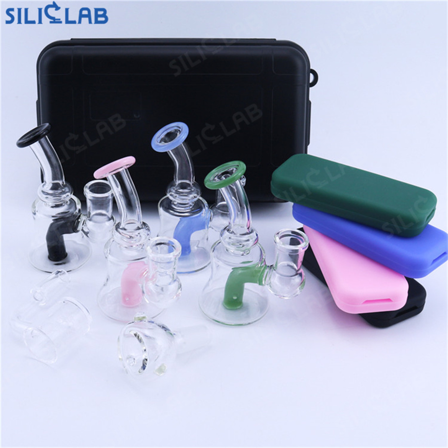 Glass Water Pipe Smoking Accessories Kit with Case