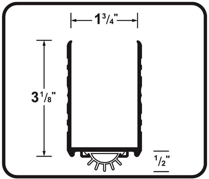 Aluminum Door Seal Weatherstrip Door Bottom