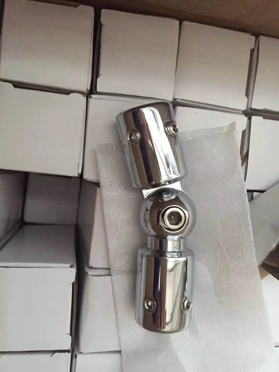 304 Stainless Steel Bathroom Glass Support Shelf Partition 120*100 Shower Holder