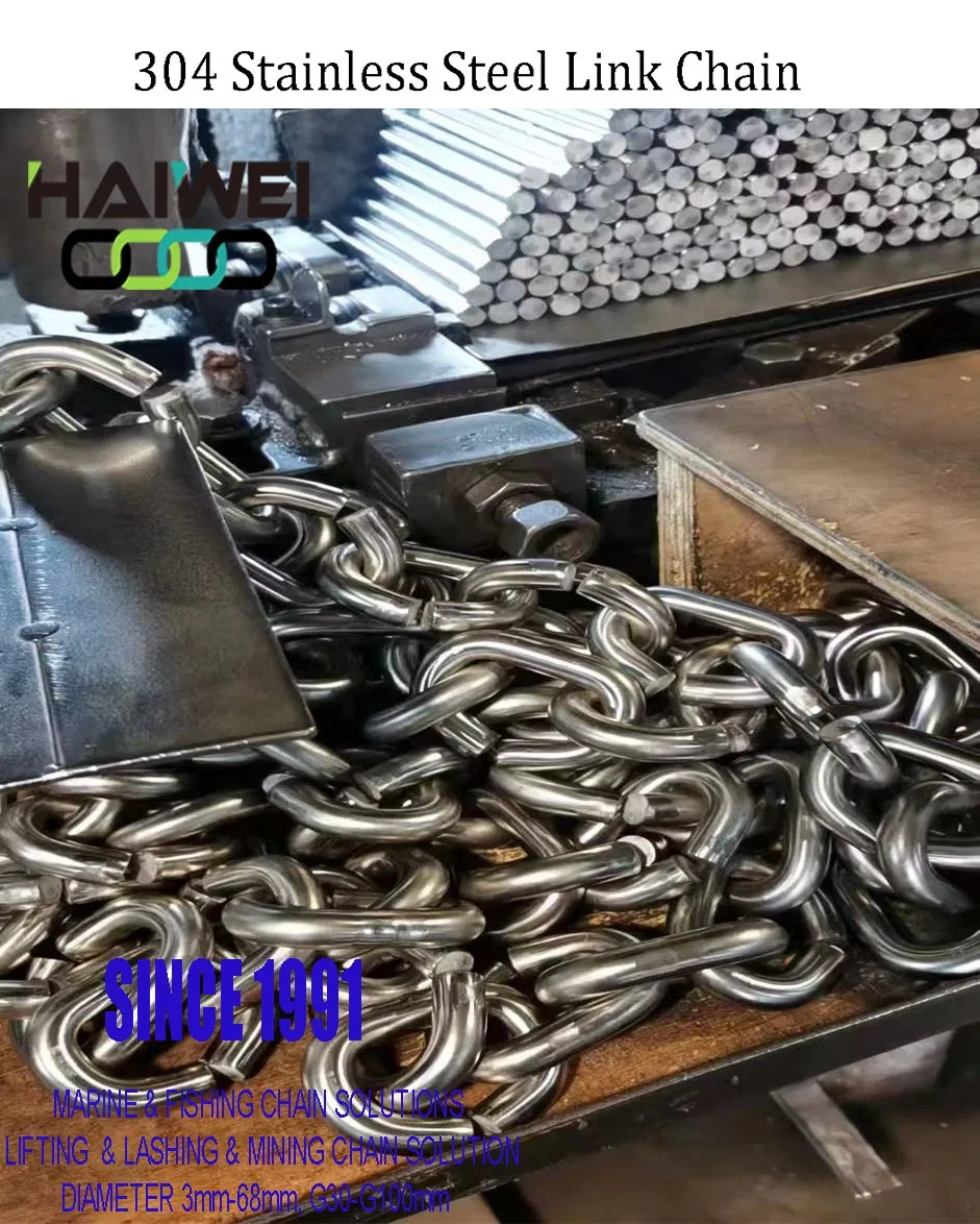 Stainless Steel Chains Bright Black Rod Chains (D2mm-D42mm) for Lifting