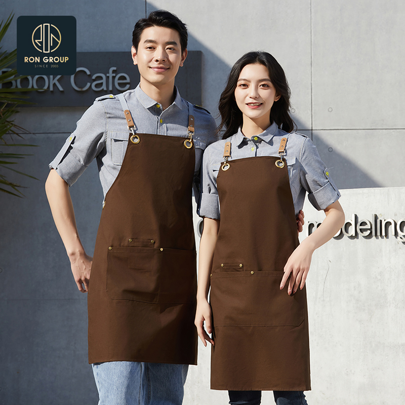Goodl Chef Kitchen Clothing with Pockets High Quality Restaurant Cooking Denim Apron