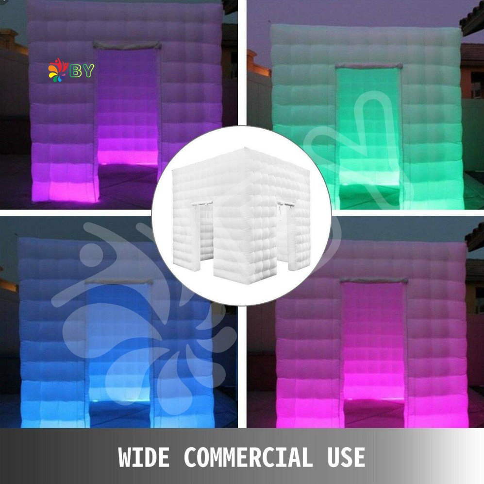 Big White Inflatable Nightclub with LED Light for Outdoor Adults Parties From China Inflatable Factory