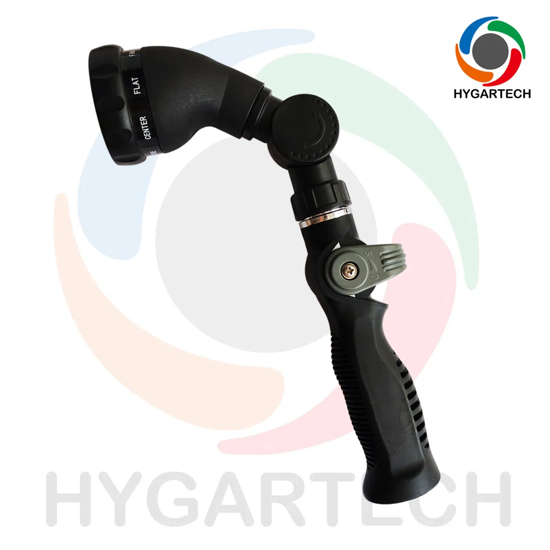 Thumb Control Metal 8-Function Sprayer with Adjustable Angle to Control Spray Direction 3/4" Female X Male Thread
